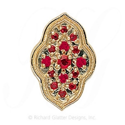 GS047 R - 14 Karat Gold Ruby Slide 